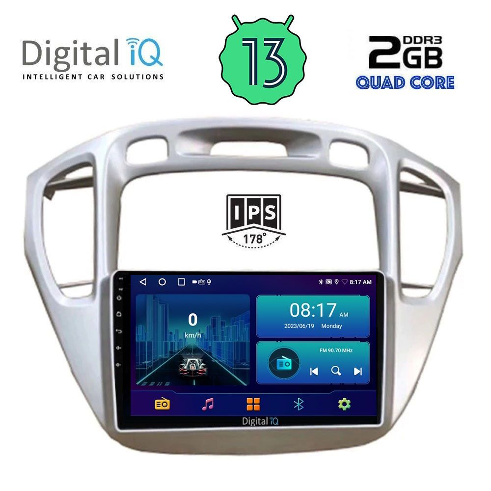 DIGITAL IQ BXB 1718_GPS (9inc) MULTIMEDIA TABLET OEM TOYOTA HIGHLANDER mod. 2002-2009