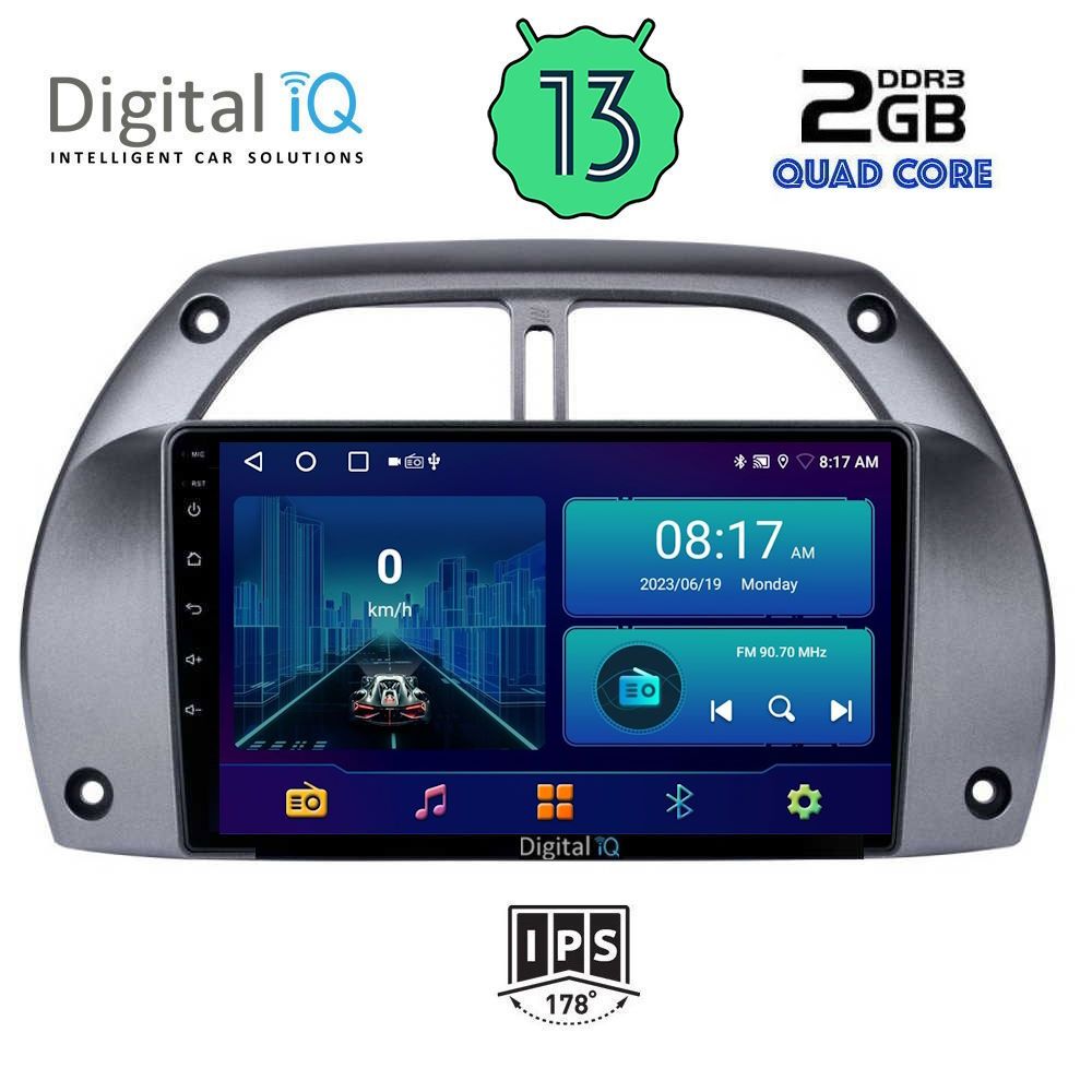 DIGITAL IQ BXB 1730_GPS A/C (9inc) MULTIMEDIA TABLET OEM TOYOTA RAV 4 mod. 2000-2006