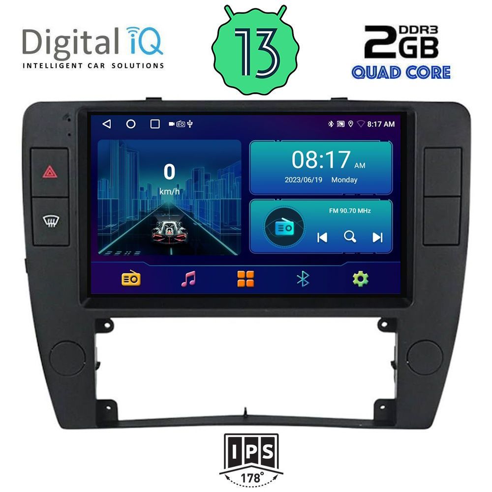 DIGITAL IQ BXB 1749_GPS (9inc) MULTIMEDIA TABLET OEM VW PASSAT mod. 2000-2005