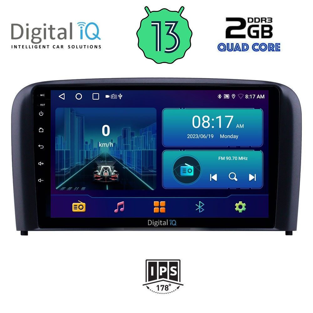 DIGITAL IQ BXB 1786_GPS (9inc) MULTIMEDIA TABLET OEM VOLVO S80 mod. 1998-2006