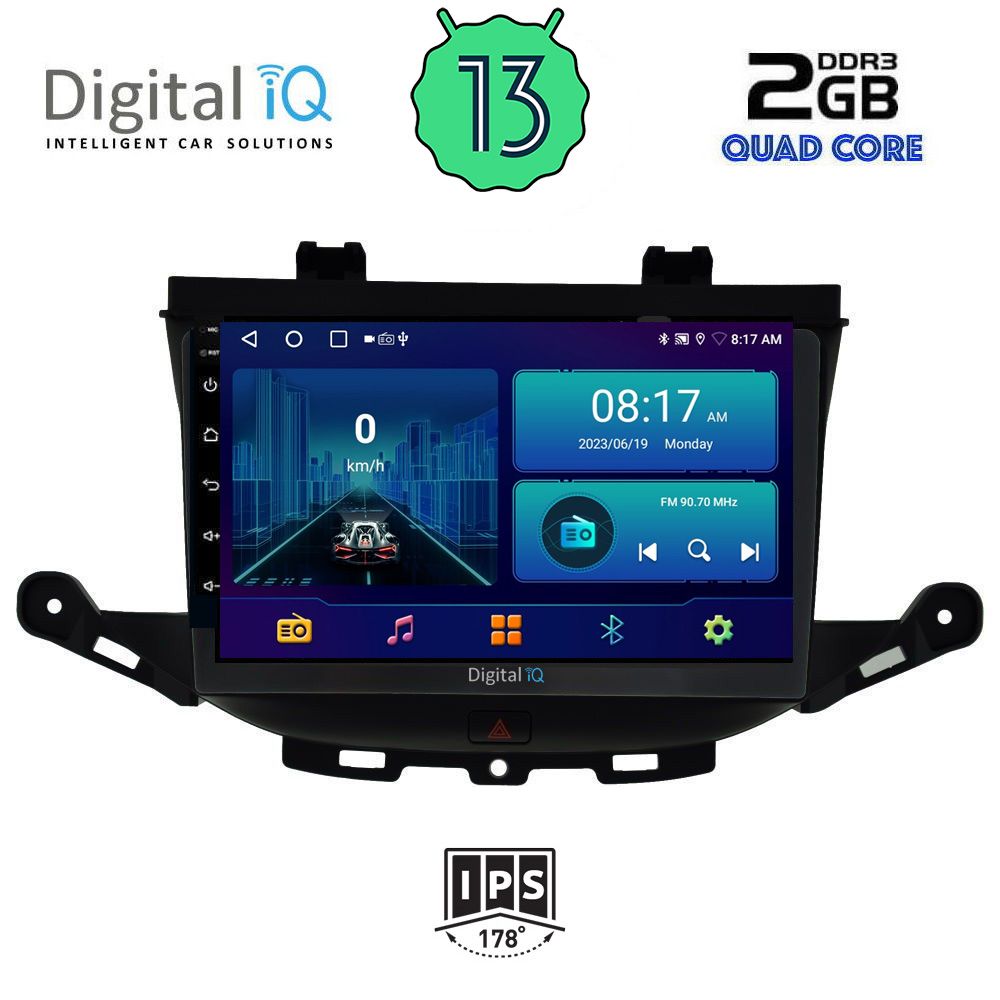 DIGITAL IQ BXB 1483_GPS (9inc) MULTIMEDIA TABLET OEM OPEL ASTRA K mod. 2015&gt;