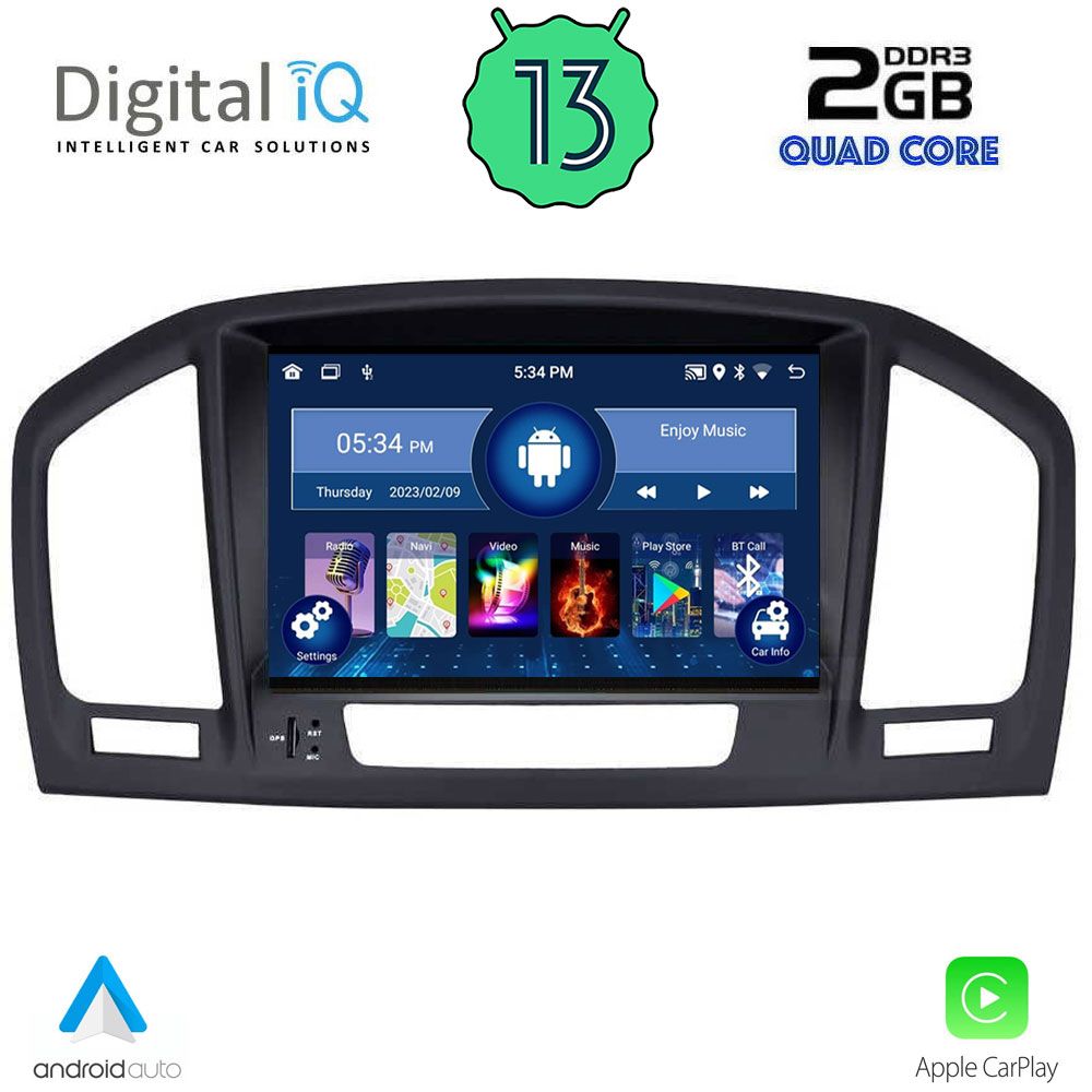 DIGITAL IQ MSD 014_CPA (8" DECK) MULTIMEDIA OEM OPEL INSIGNIA mod. 2008-2013 – SAAB 9.5 mod. 2006-2012