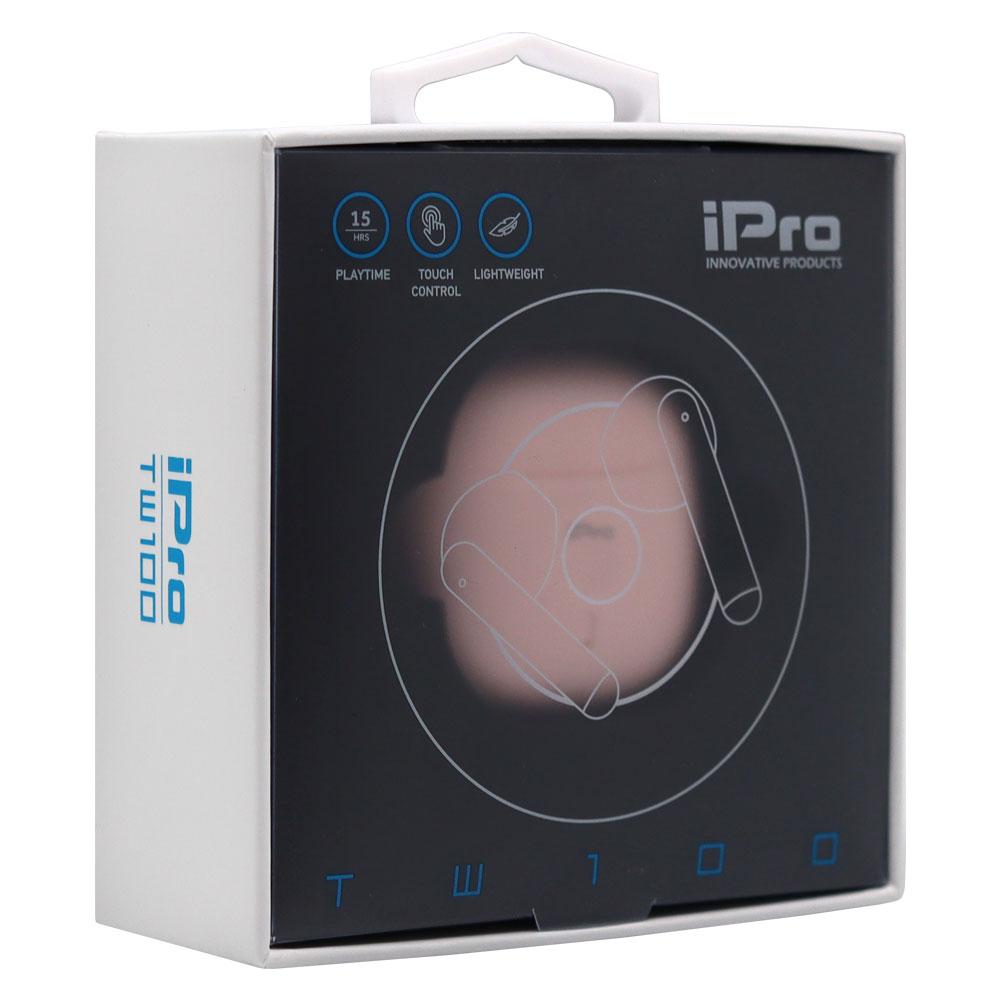 iPro True Wireless Bluetooth Earphones TW100 Pink (010701-0256) (IPRO010701-0256)