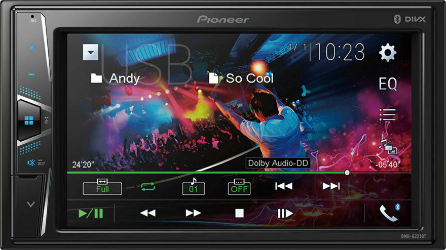 Pioneer DMH-G221BT bluetooth-radio-usb-aux