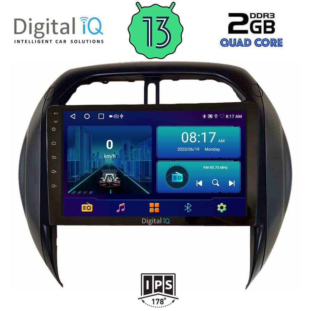 DIGITAL IQ BXB 1730_GPS CLIMA (9inc) MULTIMEDIA TABLET OEM TOYOTA RAV 4 mod. 2000-2006