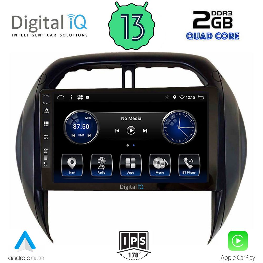 DIGITAL IQ BXH 3730_CPA CLIMA (9inc) MULTIMEDIA TABLET OEM TOYOTA RAV 4 mod. 2000-2006