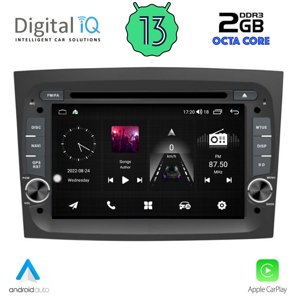 DIGITAL IQ MSF 338_CPA (7" DECK) MULTIMEDIA OEM FIAT DOBLO mod. 2015>