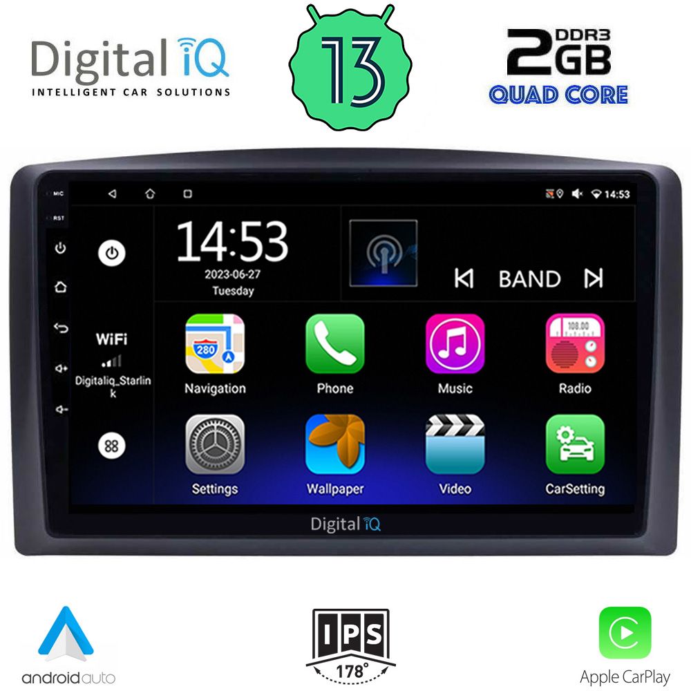 DIGITAL IQ RSB 2421_CPA (10inc) MULTIMEDIA TABLET OEM MERCEDES VITO – VIANO (W447) mod. 2015-2022