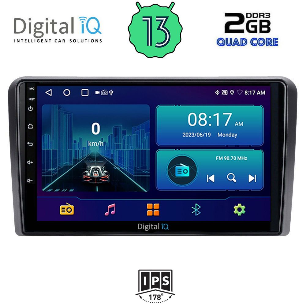 DIGITAL IQ BXB 1744_GPS (9inc) MULTIMEDIA TABLET OEM GOLF 4 mod. 1998-2003