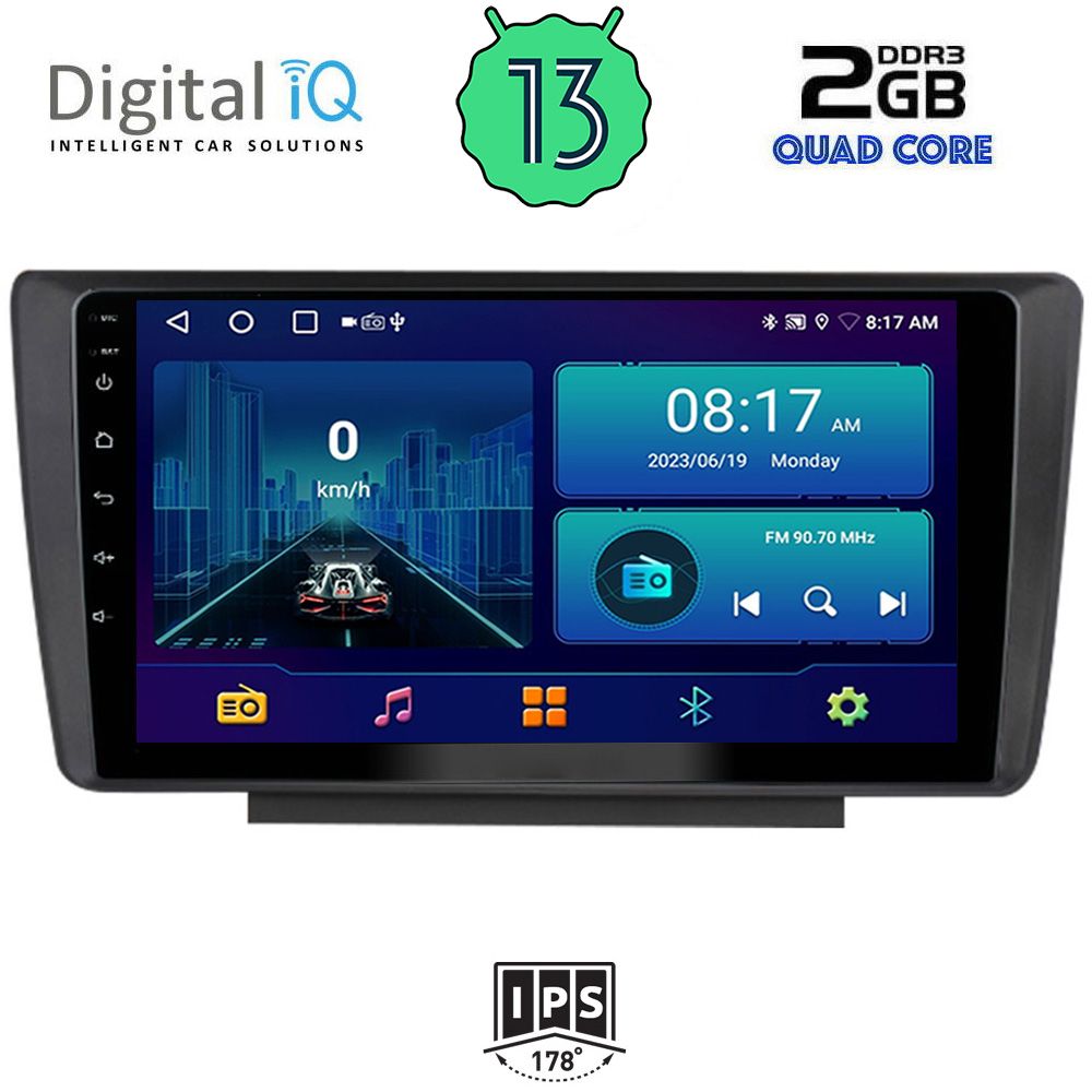 DIGITAL IQ BXB 1594_GPS (9inc) MULTIMEDIA TABLET OEM  SKODA OCTAVIA 5 mod. 2005-2012