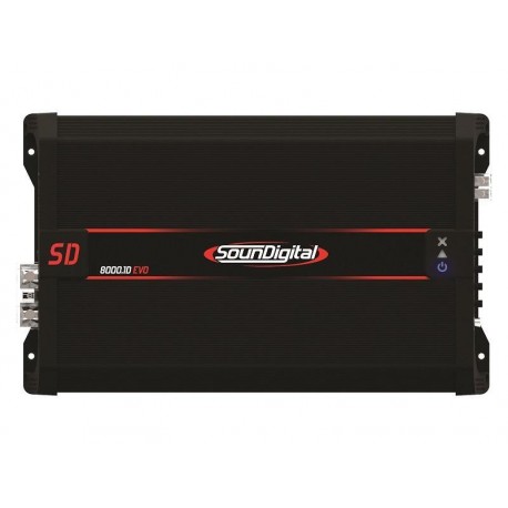 Soundigital SD8000.1D EVO Μονοκάναλος ενισχυτής με συνολική ισχύ 10448 Watt RMS στα 14,4 @ 1Ω
