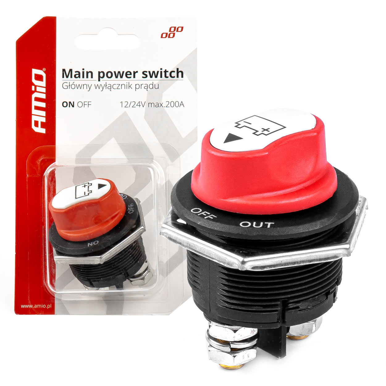 03027/AM ΔΙΑΚΟΠΤΗΣ POWER-OFF ΜΠΑΤΑΡΙΑΣ 12>32V max200A preak1000A 3 ΛΕΙΤΟΥΡΓΙΩΝ ΑΜΙΟ - 1 ΤΕΜ.