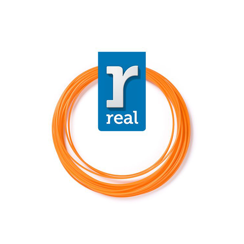 REAL PLA 3D PEN Filament Orange 10 m - 1.75 mm (REAL3DPFPLAORANGE10MM175)