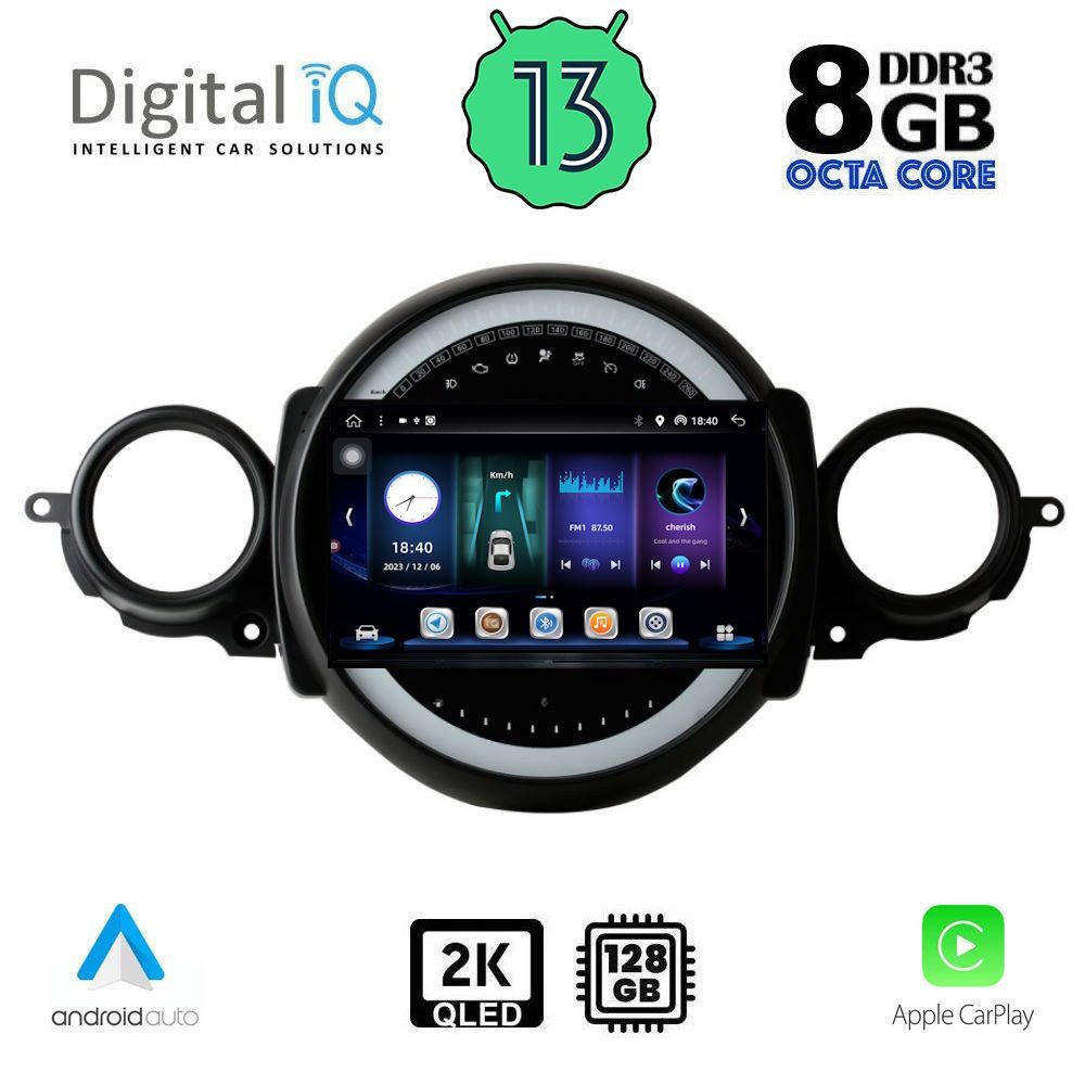 DIGITAL IQ BXD 11064_CPA (9inc) MULTIMEDIA TABLET OEM MINI COOPER (R56-R57) mod. 2006-2014 - CLUBMAN (R55) mod. 2007-2014