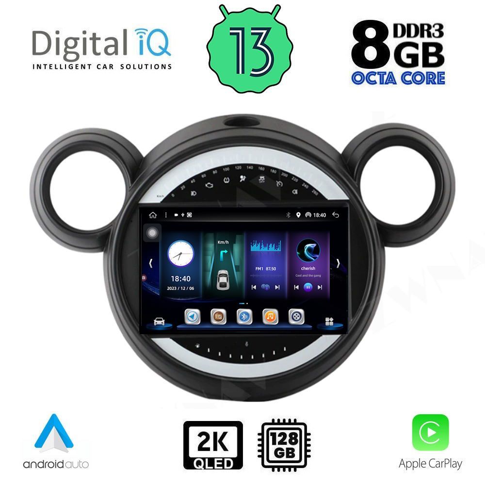 DIGITAL IQ BXD 11065_CPA (9inc) MULTIMEDIA TABLET OEM MINI COUNTRYMAN (R60) mod. 2010-2016 - PACEMAN (R61) mod. 2013-2016