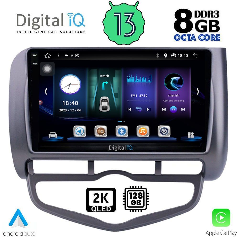 DIGITAL IQ BXD 11210_CPA CLIMA (9inc) MULTIMEDIA TABLET OEM HONDA JAZZ mod. 2002-2008