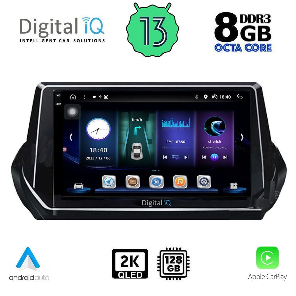 DIGITAL IQ BXD 11509_CPA (9inc) MULTIMEDIA TABLET OEM PEUGEOT 208 – 2008 mod. 2021&gt;