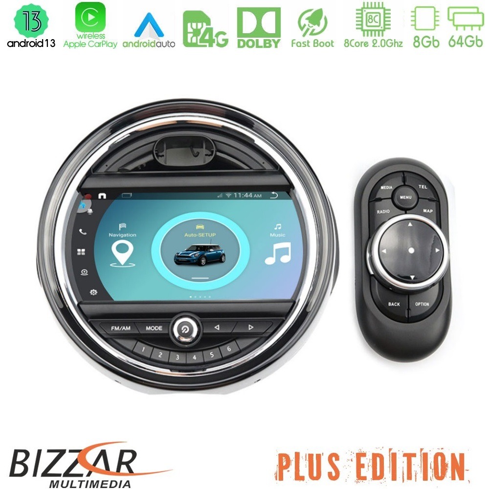 Bizzar oem Mini Cooper f56 8core Android13 8+64gb Navigation Multimedia System 9 u-mn-6305cl