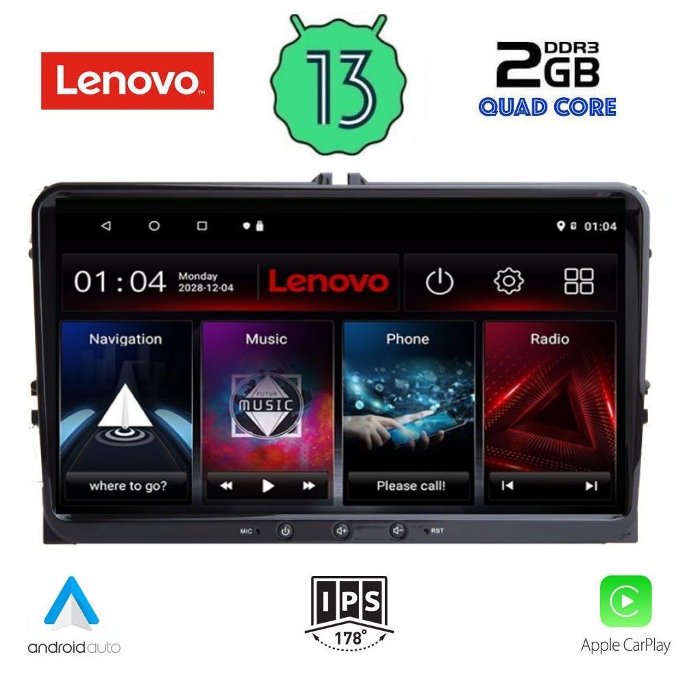 LENOVO LVD 489_CPA (9inc) MULTIMEDIA TABLET OEM SEAT - SKODA - VW mod. 2004-2014