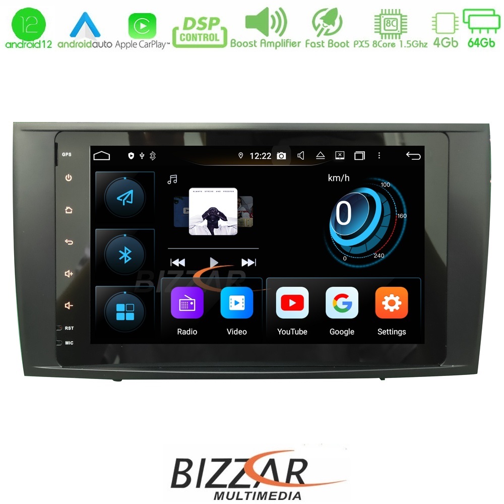 Bizzar oem Mercedes slk (R171) 8core Android12 4+64gb Navigation Multimedia Deckless 8 (Oem Style) u-px5-Mb76