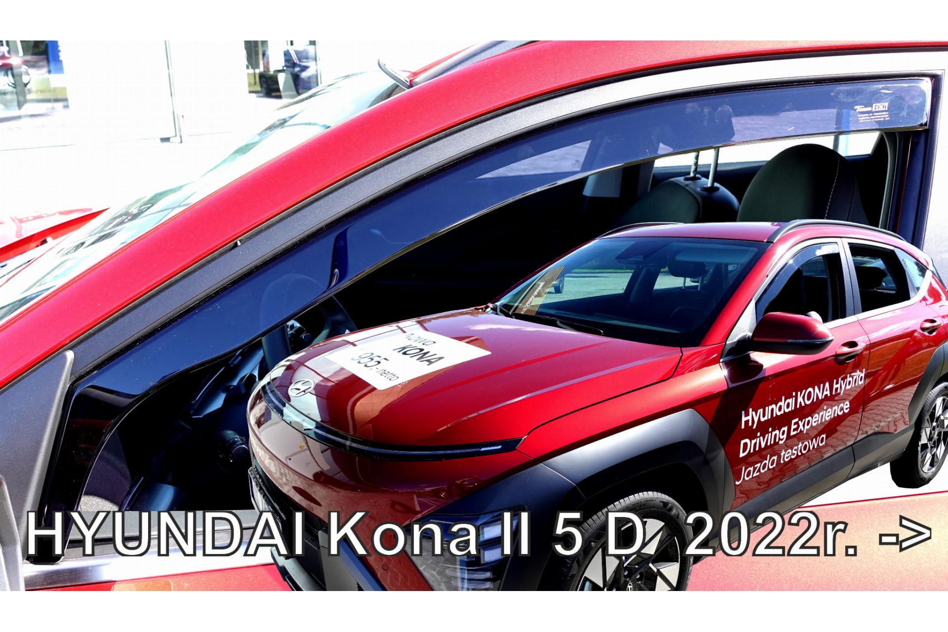 ΑΝΕΜ.17315 HYUNDAI KONA 5D 2022+ ​ ΖΕΥΓΑΡΙ ΑΝΕΜΟΘΡΑΥΣΤΕΣ ΑΠΟ ΕΥΚΑΜΠΤΟ ΦΙΜΕ ΠΛΑΣΤΙΚΟ HEKO - 2 ΤΕΜ.