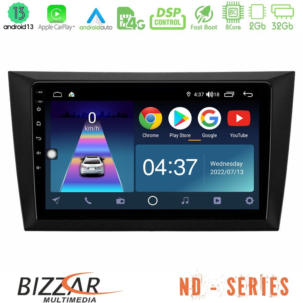 Bizzar nd Series 8core Android13 2+32gb vw Golf 6 Navigation Multimedia Tablet 9 u-nd-Vw0999