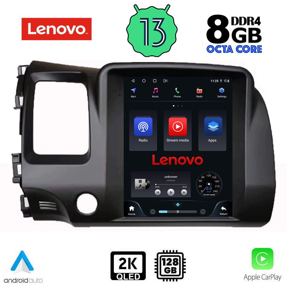 LENOVO SSW 10988_CPA TESLA STYLE OEM HONDA CIVIC 4D mod. 2006-2012