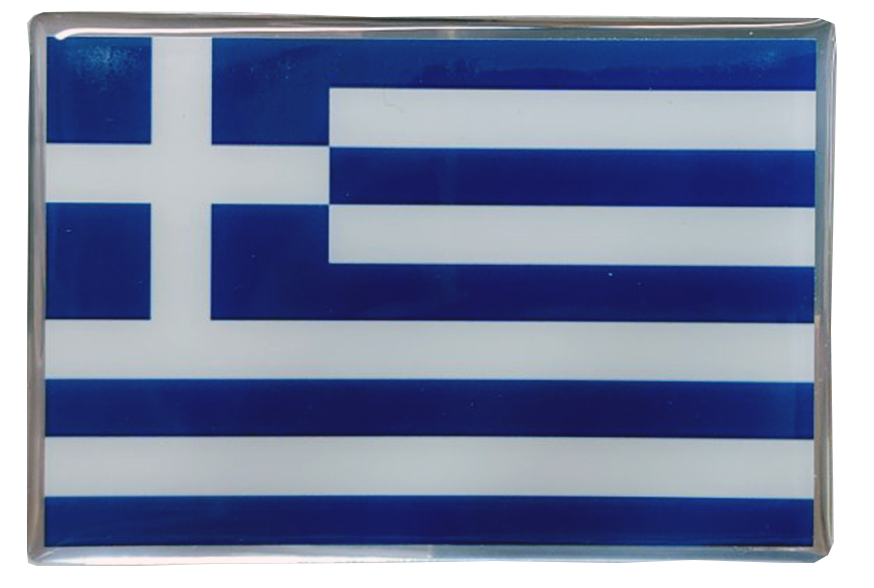 ΑΥΤ.GREECE/4-RXCCA GREECE ΑΥΤΟΚΟΛΛΗΤΗ ΕΛΛΗΝΙΚΗ ΣΗΜΑΙΑ 10 X 6,8 cm ΜΠΛΕ/ΛΕΥΚΟ/ΧΡΩΜΙΟ ΜΕ ΕΠΙΚΑΛΥΨΗ ΣΜΑΛΤΟΥ- 1 ΤΕΜ.
