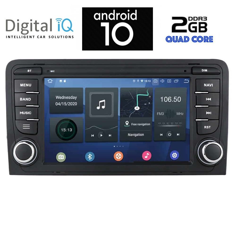 DIGITAL IQ AMA 249_GPS (7'' DVD) MULTIMEDIA OEM για AUDI A3 mod. 2003-2012