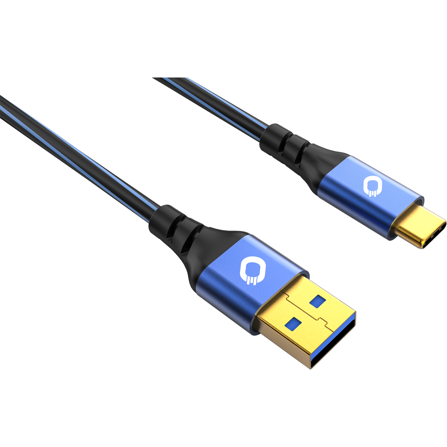 Oehlbach USB Plus C3 USB 3.2 Gen2 Cable Type A - Type C 50 cm Blue 27314