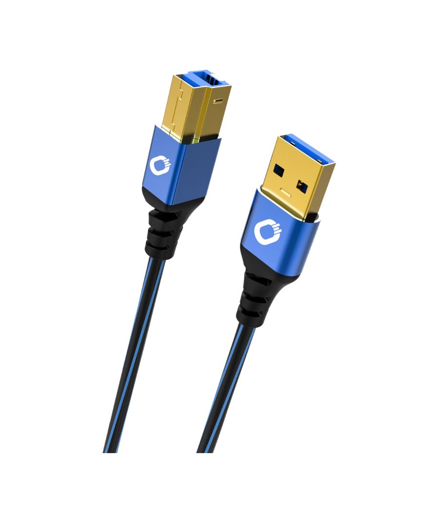 Oehlbach USB PLUS B3 Καλώδιο USB 3.0 Type A - Type B 0,5m Blue (Τεμάχιο) 23881