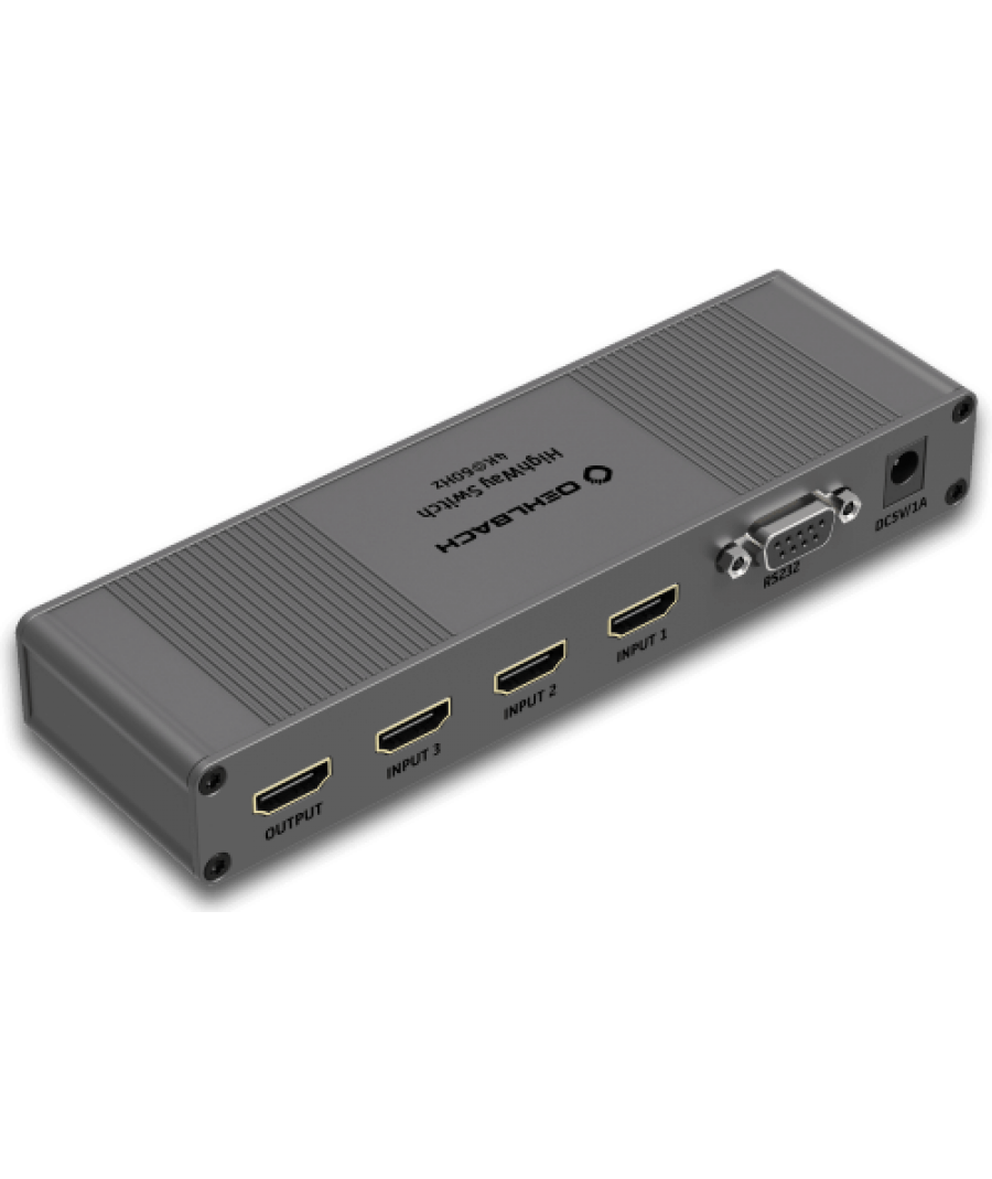 Oehlbach HighWay Switch 4K HDMI Splitter 3 IN : 1 OUT (Τεμάχιο) 12172