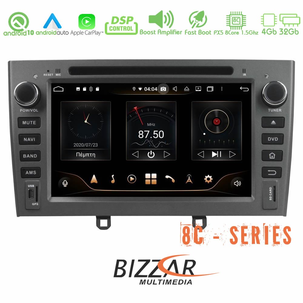 Bizzar pro Editon Peugeot 308/rcz Android 10 8core Multimedia Station u-bl-8c-Pg34-pro