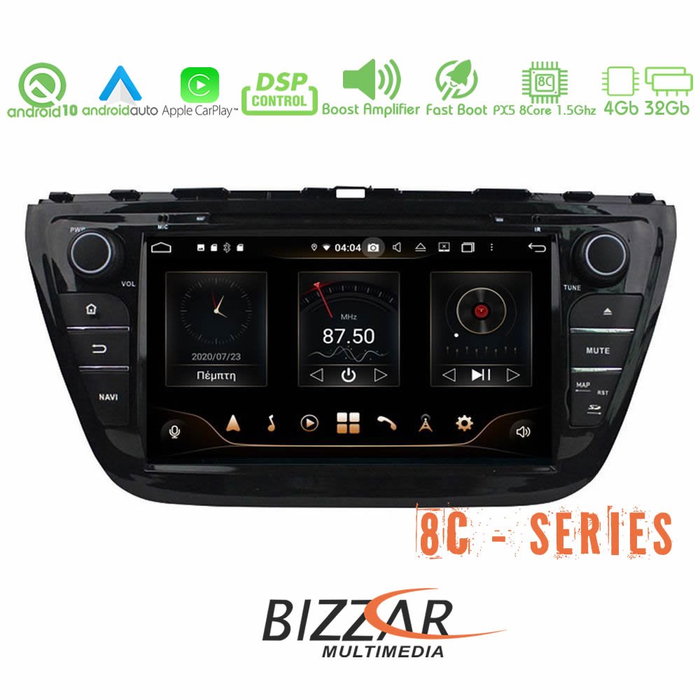 Bizzar pro Edition Suzuki sx4 s-Cross Android 10 8core Navigation Multimedia u-bl-8c-Sz36-pro