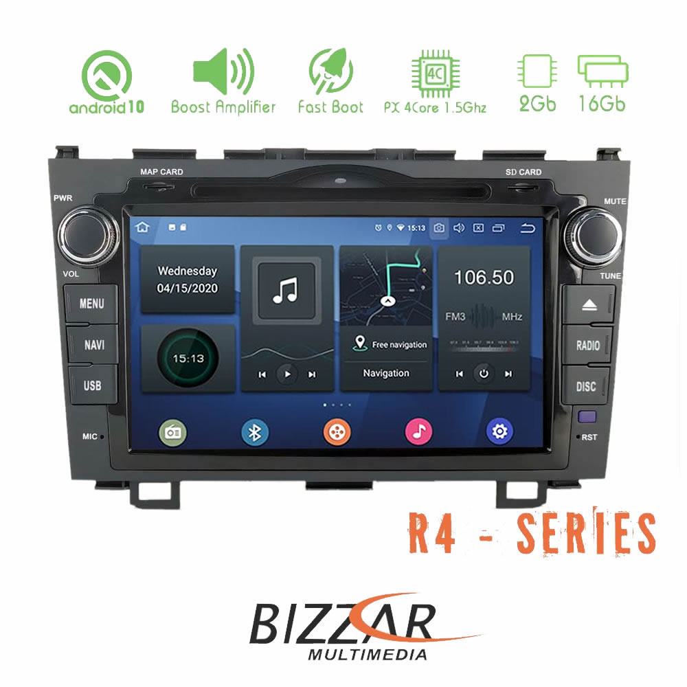 Bizzar r4 Series Honda cr-v Android 10.0 4core Navigation Multimedia u-bl-r4-Hd89