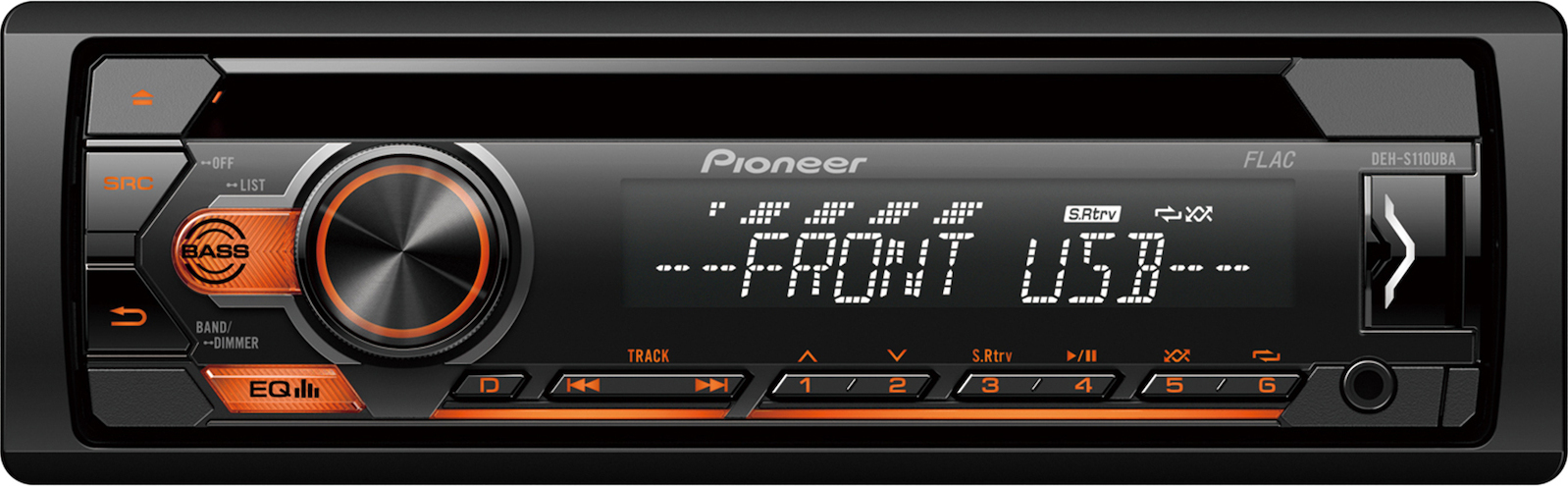 Pioneer DEH-S120UBA Ραδιο-CD με USB νεο μοντέλο πορτοκαλί φωτισμό