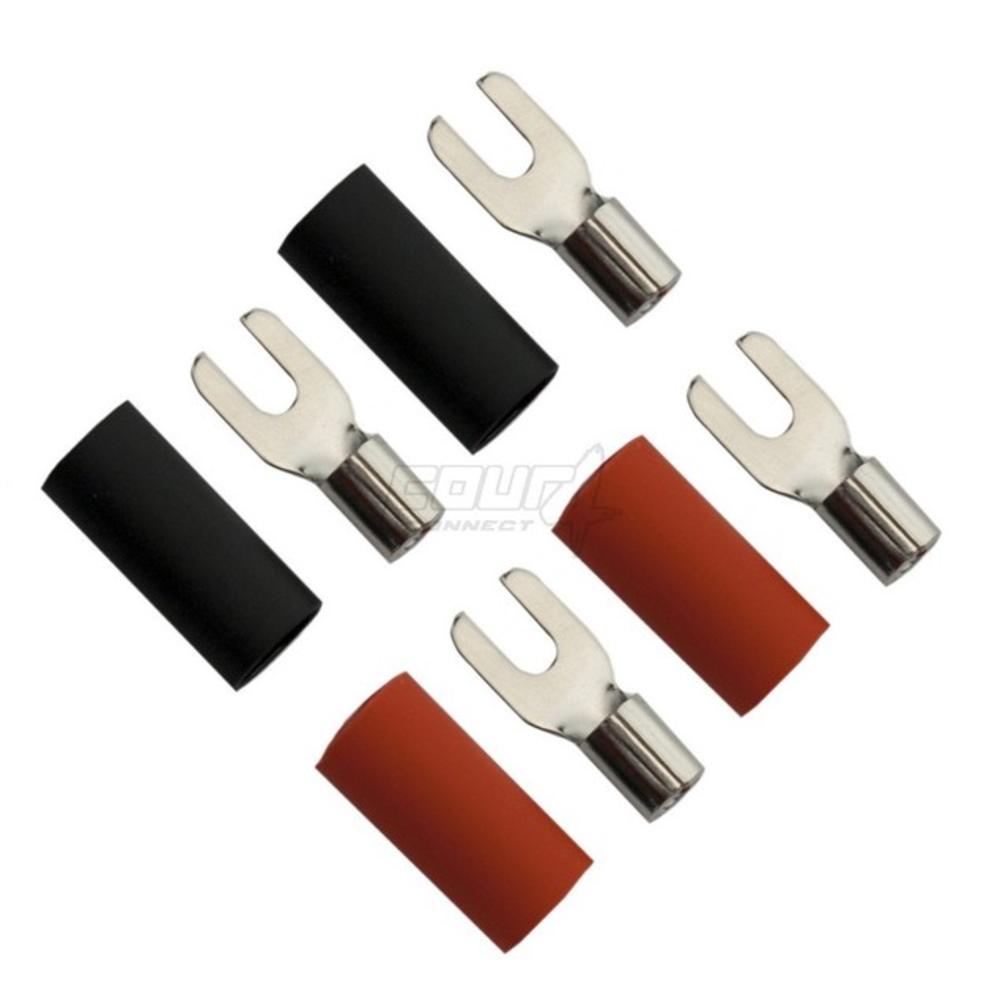 4-4 Connect 4-690812 Four Connect 4-690812 m4 Fork Connector 6.0mm², 2xred and 2xblack Άμεση Παράδοση