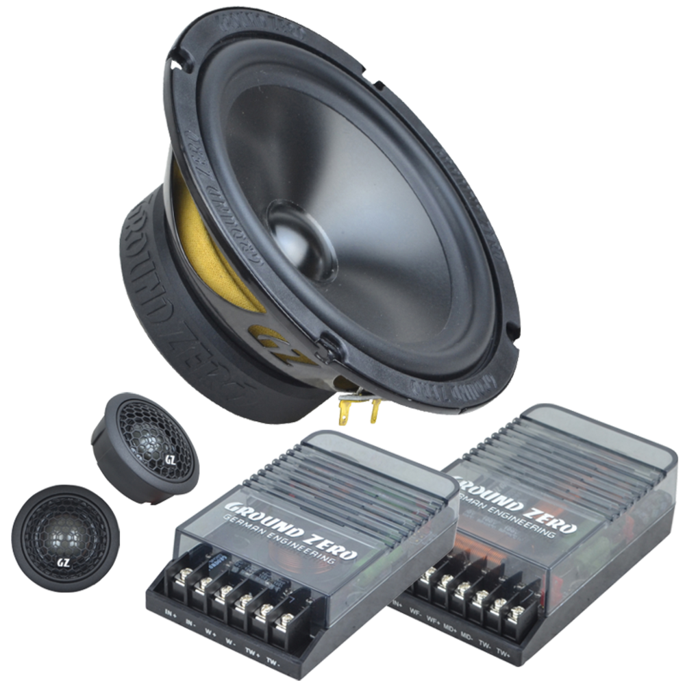 Ground Zero Gzrc 165.2sq Gzrc 165.2sq 165 mm / 6.5″ 2-way sq Component Speaker System Άμεση Παράδοση
