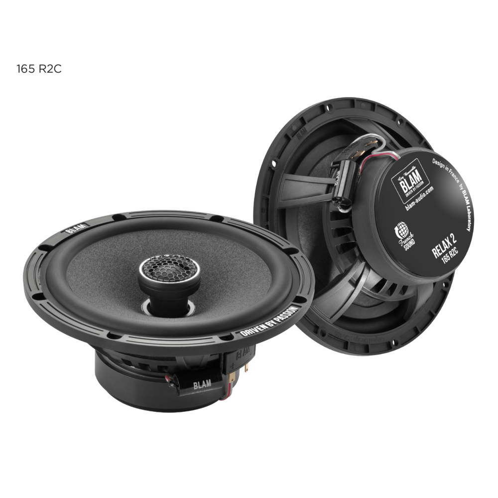BLAM 165R2C This System Includes two 165 mm (6.5”) Woofers, two Coaxial 20 mm (3/4”) Soft Dome Tweeters and two Integrated 6 Db/octave Crossovers.