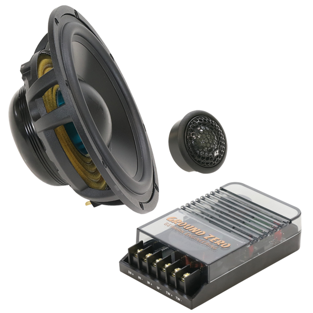 Ground Zero Gzuc 165.2sq Gzuc 165.2sq 165 mm / 6.5″ 2-way Component Speaker System Άμεση Παράδοση