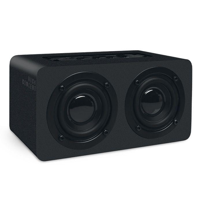 NOD ROCK CONCERT Ξύλινο φορητό bluetooth ηχείο σε total black χρώμα, 10W.