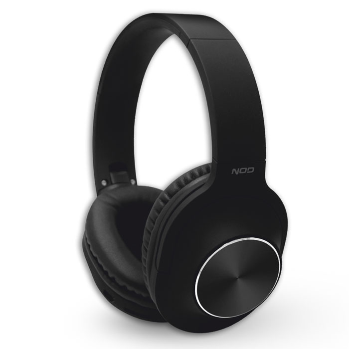 NOD PLAYLIST BLACK Bluetooth over-ear ακουστικά με μικρόφωνο, σε μαύρο χρώμα.