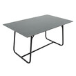 Τραπέζι Revello pakoworld sintered stone μαύρο μαρμάρου-μαύρο 150x90x75εκ