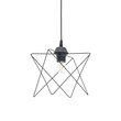 Φωτιστικό οροφής Langit pakoworld Ε27 μέταλλο μάυρο 18x18x65εκ