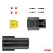 04346/AM ΦΙΣΑ ΣΥΝΔΕΣΗΣ ΜΕ ΥΠΟΔΟΧΗ 2 PIN Φ2,2mm ΑΔΙΑΒΡΟΧΗ AMIO - 1 τεμ.