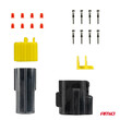 04348/AM ΦΙΣΑ ΣΥΝΔΕΣΗΣ ΜΕ ΥΠΟΔΟΧΗ 4 PIN Φ2,2mm ΑΔΙΑΒΡΟΧΗ AMIO - 1 τεμ.
