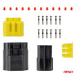 04349/AM ΦΙΣΑ ΣΥΝΔΕΣΗΣ ΜΕ ΥΠΟΔΟΧΗ 6 PIN Φ2,2mm ΑΔΙΑΒΡΟΧΗ AMIO - 1 τεμ.