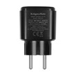 KM2202-B . Μονόπριζο WiFi Kruger&Matz Connect P4 μαύρo Tuya