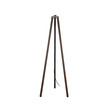 GloboStar® TRIPOD 203-0257 Μοντέρνο Επιδαπέδιο Φωτιστικό Μονόφωτο 1 x E27 IP20 Καφέ Ξύλο - Μ38 x Π38 x Υ120cm