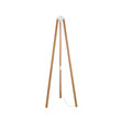 GloboStar® TRIPOD 203-0260 Μοντέρνο Επιδαπέδιο Φωτιστικό Μονόφωτο 1 x E27 IP20 Μπέζ Ξύλο - Μ38 x Π38 x Υ120cm
